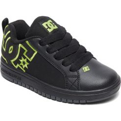 DC Tenisówki chłopięce Ct Graffik Se B Shoe Bk9 Black/Black/Soft Lime 36. Czarne buty chłopięce sportowe DC, bez wzorów, ze skóry, bez zapięcia. W wyprzedaży za 169,00 zł.