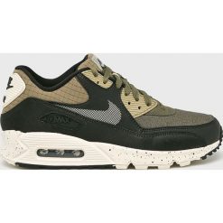 Nike Sportswear - Buty Air Max 90 Premium. Zielone buty sportowe męskie marki Nike Sportswear, ze skóry, na sznurówki. W wyprzedaży za 529,90 zł.