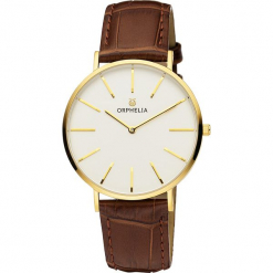 Zegarek kwarcowy w kolorze brązowo-biało-złotym. Brązowe, analogowe zegarki damskie Esprit Watches, ze stali. W wyprzedaży za 136,95 zł.