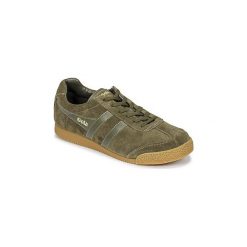 Buty Gola Harrier. Zielone trampki męskie marki Gola, bez wzorów, bez zapięcia. Za 303,20 zł.