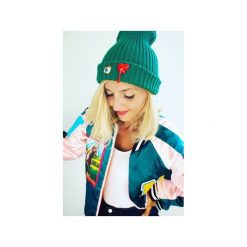 CRAZY Beanie zielony, miętowy. Zielone czapki damskie Missspark, z elastanu. Za 139,00 zł.