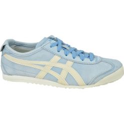 Onitsuka Tiger Mexico 66 1182A178-400 buty sneakers damskie błękitne 39,5. Niebieskie buty sportowe damskie Onitsuka Tiger, bez wzorów, z nubiku, sportowe, trekkingowe. W wyprzedaży za 329,99 zł.
