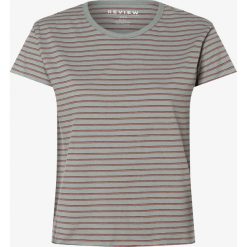 Review - T-shirt damski, niebieski. Niebieskie t-shirty damskie Review, s, w paski, bez kołnierzyka. Za 89,95 zł.