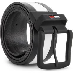 Pasek Męski TOMMY JEANS - Tjm Reversible Belt 4.0 AM0AM04227 85 901. Czarne paski męskie Tommy Jeans, w paski, z jeansu. Za 279,00 zł.