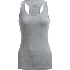 Top damski TSD600B - ciepły jasny szary - Outhorn. Szare koszulki damskie marki Outhorn, bez wzorów, z bawełny, bez kołnierzyka, bez rękawów. W wyprzedaży za 19,99 zł.