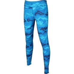 Spodnie sportowe damskie: Reebok Spodnie damskie One Series Camo Tight niebieskie r. L (AJ0685)