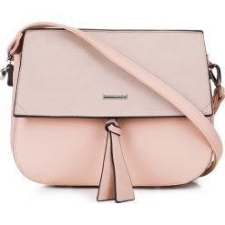 Torebka damska 88-4Y-217-P. Różowe walizki Wittchen, w paski, z materiału, eleganckie, na ramię, matowe, bez dodatków. Za 237,15 zł.