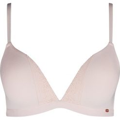 Biustonosz w kolorze jasnoróżowym. Różowe biustonosze Skiny Women & Men, z haftami. W wyprzedaży za 42,95 zł.