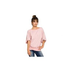 Bluzy Be B048 Oversizowa bluza z dołem na zakładkę. Szare bluzy damskie marki BE, s, bez wzorów, bez rękawów, bez kaptura. Za 99,00 zł.