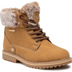 Trapery WRANGLER - Creek Fur Girl WG0211BA Tan Yellow 024. Pomarańczowe śniegowce dziewczęce Wrangler, bez zapięcia. Za 219,00 zł.