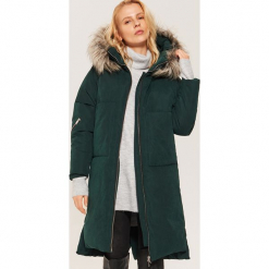Pikowany płaszcz oversize - Khaki. Brązowe płaszcze damskie marki House, l. Za 359,99 zł.