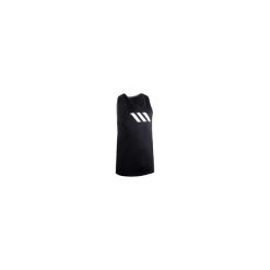KOSZULKA bez rękawów do koszykówki. Czarne koszulki męskie Adidas, m, bez wzorów, sportowe, bez kołnierzyka, bez rękawów. Za 129,99 zł.