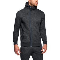 Bluzy męskie: Under Armour Bluza męska Baseline FZ Hoodie czarna r. L (1309843-001)