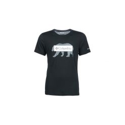 T-shirty z krótkim rękawem Columbia BOX LOGO BEAR TEE. Czarne t-shirty męskie Columbia, s, bez wzorów, bez kołnierzyka, krótkie. Za 103,20 zł.