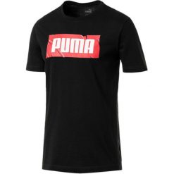 Puma Wording Tee Cotton Black S. Czarne koszulki męskie Puma, s, z nadrukiem, sportowe, bez kołnierzyka, bez rękawów. Za 95,00 zł.