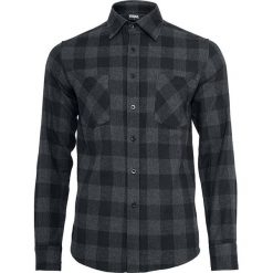 Koszule męskie: Urban Classics Checked Flannel Shirt Koszula czarny/szary