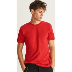 Gładki T-shirt Basic - Czerwony. Czerwone t-shirty męskie marki Reserved, l. Za 19,99 zł.