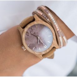 Drewniany zegarek damski classic 38 mm n033. Szare zegarki damskie Pakamera. Za 354,00 zł.