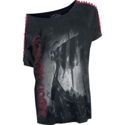 Amon Amarth EMP Signature Collection Koszulka damska ciemnoszary/czerwony. Szare koszulki damskie marki Amon Amarth, m, z nadrukiem, z dekoltem na plecach. Za 121,90 zł.