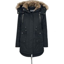 Parki damskie: Urban Classics Ladies Imitation Fur Parka Płaszcz damski czarny