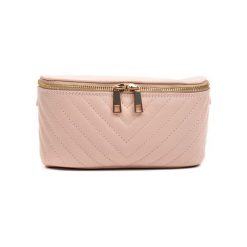 Skórzana saszetka w kolorze jasnoróżowym - (S)25 x (W)11,5 x (G)6,5 cm. Różowe saszetki damskie Torebki w kolorach wiosny, w paski, ze skóry, bez dodatków. W wyprzedaży za 209,95 zł.