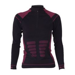 Bluzki sportowe damskie: Viking Koszulka damska Alisa (turtleneck) czarna r. L (5001749 L)