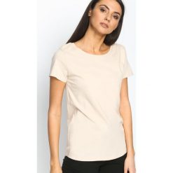 Bluzki, topy, tuniki: Beżowy T-shirt Essential