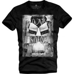 T-shirt UNDERWORLD Organic Cotton Hedonism. Czarne t-shirty męskie Underworld, xl, z nadrukiem. Za 69,99 zł.
