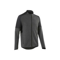 Bluza na zamek Gym & Pilates 580 Free Move męska. Szare bluzy męskie DOMYOS, xl, bez wzorów, z elastanu, bez kołnierzyka, bez rękawów, bez kaptura. Za 129,99 zł.