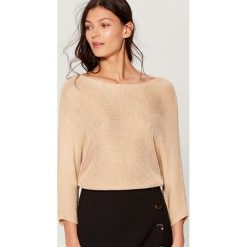 Sweter z rękawami 3/4 - Kremowy. Swetry damskie Mohito. Za 79,99 zł.