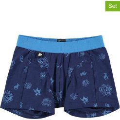 Bokserki (2 pary) w kolorze granatowym. Niebieskie bielizna chłopięca marki Schiesser Kids, bez wzorów. W wyprzedaży za 49,95 zł.