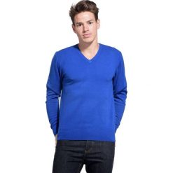 William de Faye sweter męski XXL niebieski. Niebieskie swetry męskie xxl, z kaszmiru. W wyprzedaży za 211,00 zł.