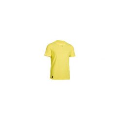 T-Shirt 900 Jr żół. odblask. Żółte t-shirty męskie ARTENGO, m, bez wzorów, z poliesteru, młodzieżowe, bez kołnierzyka. Za 39,99 zł.
