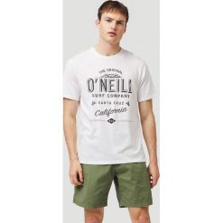 O'Neill Muir Koszulka Biały. Białe podkoszulki męskie O'Neill, m, z nadrukiem, z bawełny, bez kołnierzyka, krótkie. Za 94,95 zł.