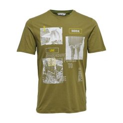 Only&Sons Koszulka Męska Fabio Ss Tee Olive Drab (Rozmiar M). Zielone koszulki męskie marki Only&Sons, m, bez wzorów, z materiału, bez kołnierzyka, bez rękawów. W wyprzedaży za 50,00 zł.