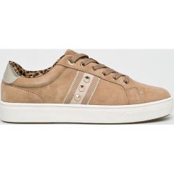 S. Oliver - Buty. Brązowe sneakersy damskie S.Oliver, ze skóry. W wyprzedaży za 199,90 zł.