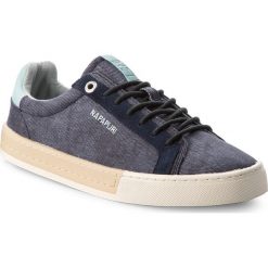 Tenisówki NAPAPIJRI - Plus 16838553 Blue Marine N65. Niebieskie trampki męskie marki Napapijri, ze skóry. W wyprzedaży za 199,00 zł.