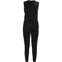 GStar DUNDJA SUIT S/LESS Kombinezon black. Czarne spodnie damskie G-Star, s, bez wzorów, z elastanu, bez kołnierzyka, bez rękawów. W wyprzedaży za 479,20 zł.