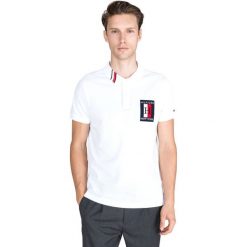 Tommy Hilfiger Polo Koszulka Biały. Białe podkoszulki męskie s, z bawełny. Za 428,95 zł.