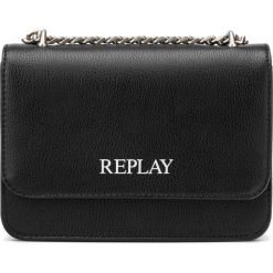 Replay Cross body bag Czarny. Czarne torebki klasyczne damskie Replay, w paski, z materiału, bez dodatków. Za 412,95 zł.