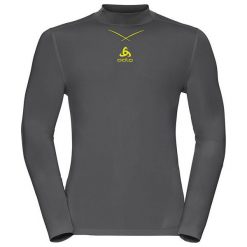 Odlo Koszulka tech. Odlo Shirt l/s turtle neck Ceramicool - 160202 - 160202/10478/L. Czarne koszulki sportowe męskie Odlo, l. Za 128,01 zł.