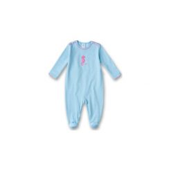 Śpiochy niemowlęce: SANETTA Girls Śpioszki lightblue