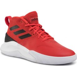 Buty adidas - Ownthegame EE9635 Actred/Cblack/Ftwwht. Czerwone buty sportowe męskie Adidas, ze skóry, bez zapięcia, do koszykówki. W wyprzedaży za 189,00 zł.