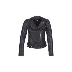 Kurtki skórzane Morgan GBIKER. Czarne kurtki damskie marki Morgan, bez wzorów, bez kaptura. Za 259,00 zł.