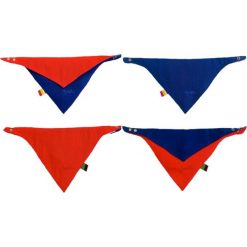 Śliniaki: Śliniaczek 4w1 „Four Way Dribble Bib” w kolorze granatowo-czerwonym