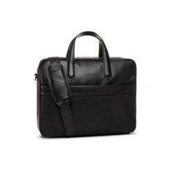TORBA Lanetti BMM-U-055-10-03 Czarny. Czarne torby męskie skórzane Lanetti, bez wzorów, ze skóry ekologicznej. Za 139,99 zł.