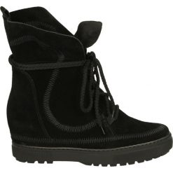 Botki - 1125I CAM NER. Czarne botki damskie skórzane Venezia. Za 249,00 zł.