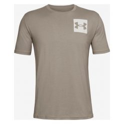 Under Armour Box Logo Koszulka Szary. Szare podkoszulki męskie Under Armour, m, z nadrukiem, z bawełny, bez kołnierzyka, z krótkim rękawem, krótkie. Za 119,95 zł.