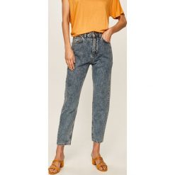 Answear - Jeansy. Niebieskie jeansy damskie ANSWEAR, s, z podwyższonym stanem. Za 149,90 zł.