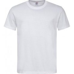 Biały Bawełniany T-Shirt Męski Bez Nadruku -STEDMAN- Koszulka, Krótki Rękaw, Basic, U-neck TSJNPLST2000white. Białe koszulki męskie Stedman, m, z nadrukiem, z bawełny, casualowe, bez kołnierzyka, z krótkim rękawem, krótkie. Za 24,00 zł.